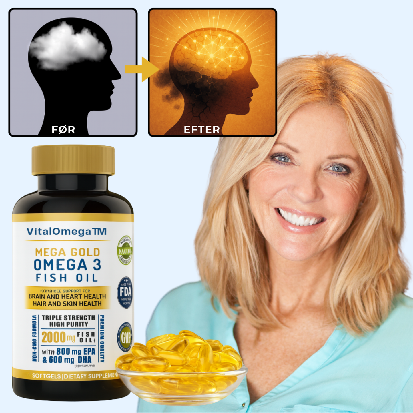 VitalOmega™ | Bekæmp hjernetåge og boost fokus