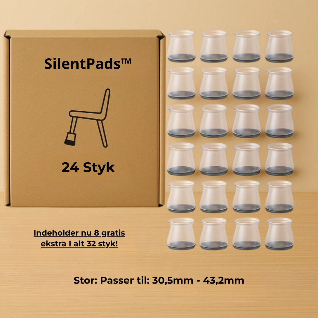 SilentPads™ - Den bedste lydisolerende beskyttelse til dit gulv!