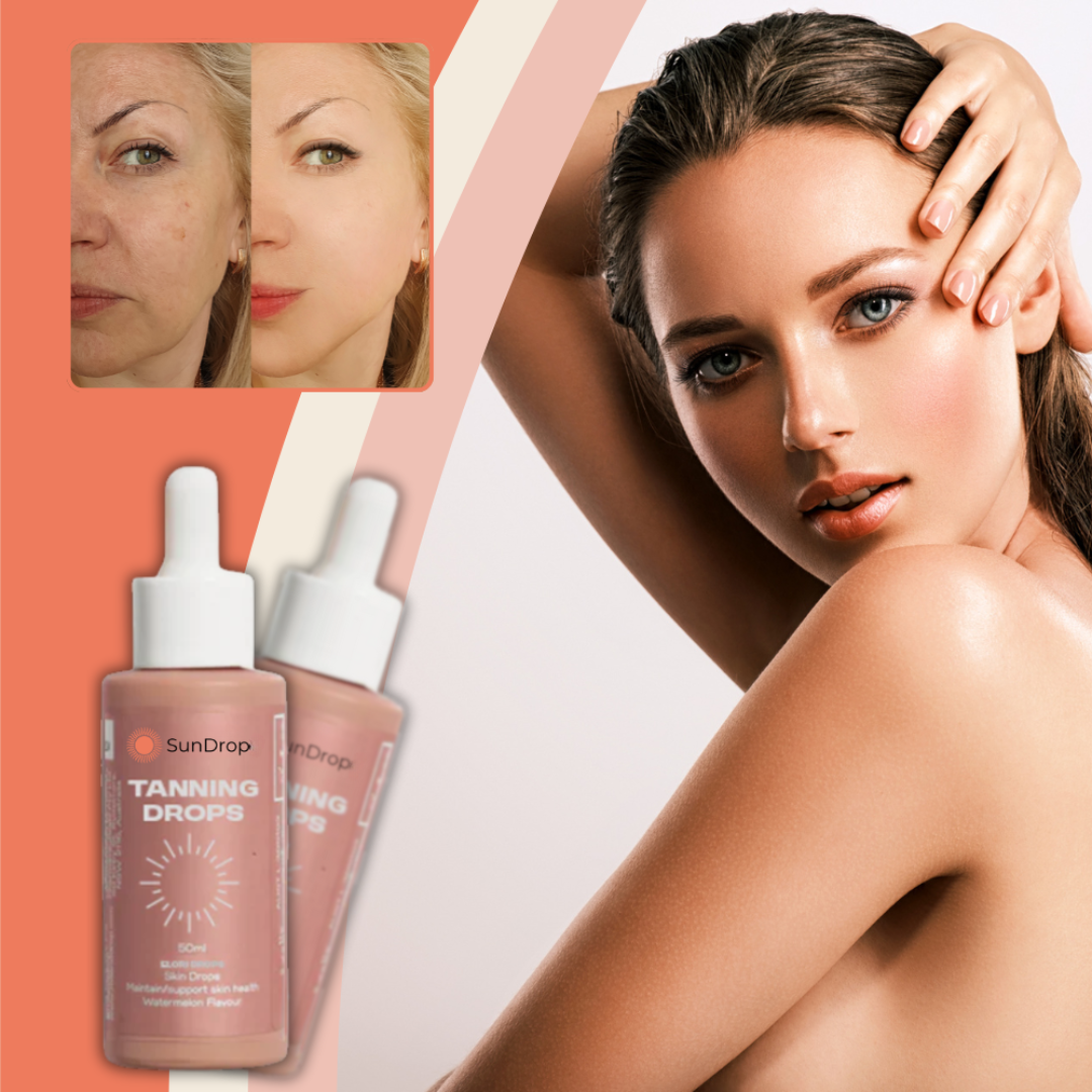 SunDrop™ | Drikkelige bruningsdråber | En strålende, solkysset glød på 5 dage!