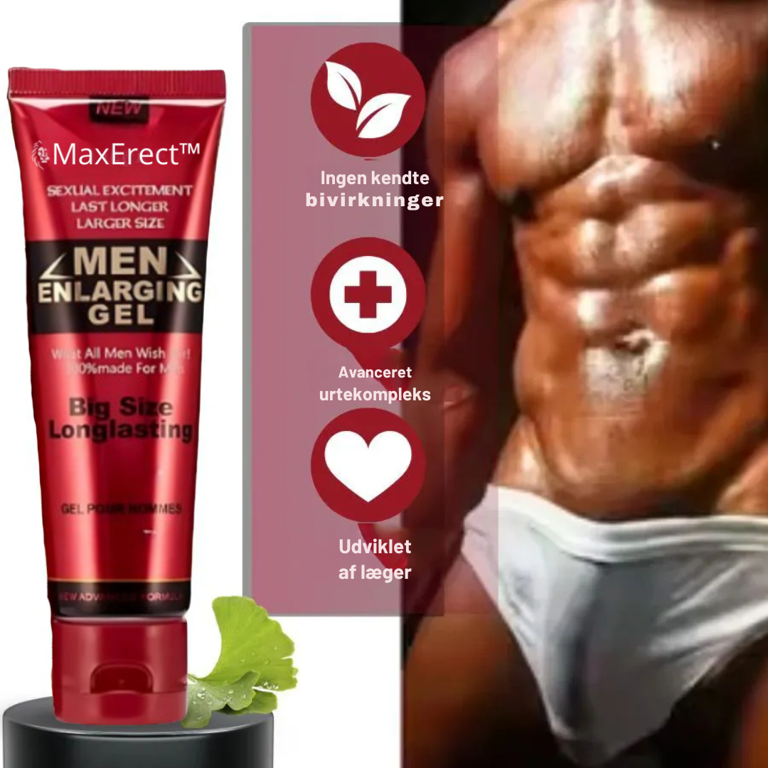 MaxErect™ Forstørrelsescreme | Forstør din størrelse med op til 4,5 cm på kun 7 dage!