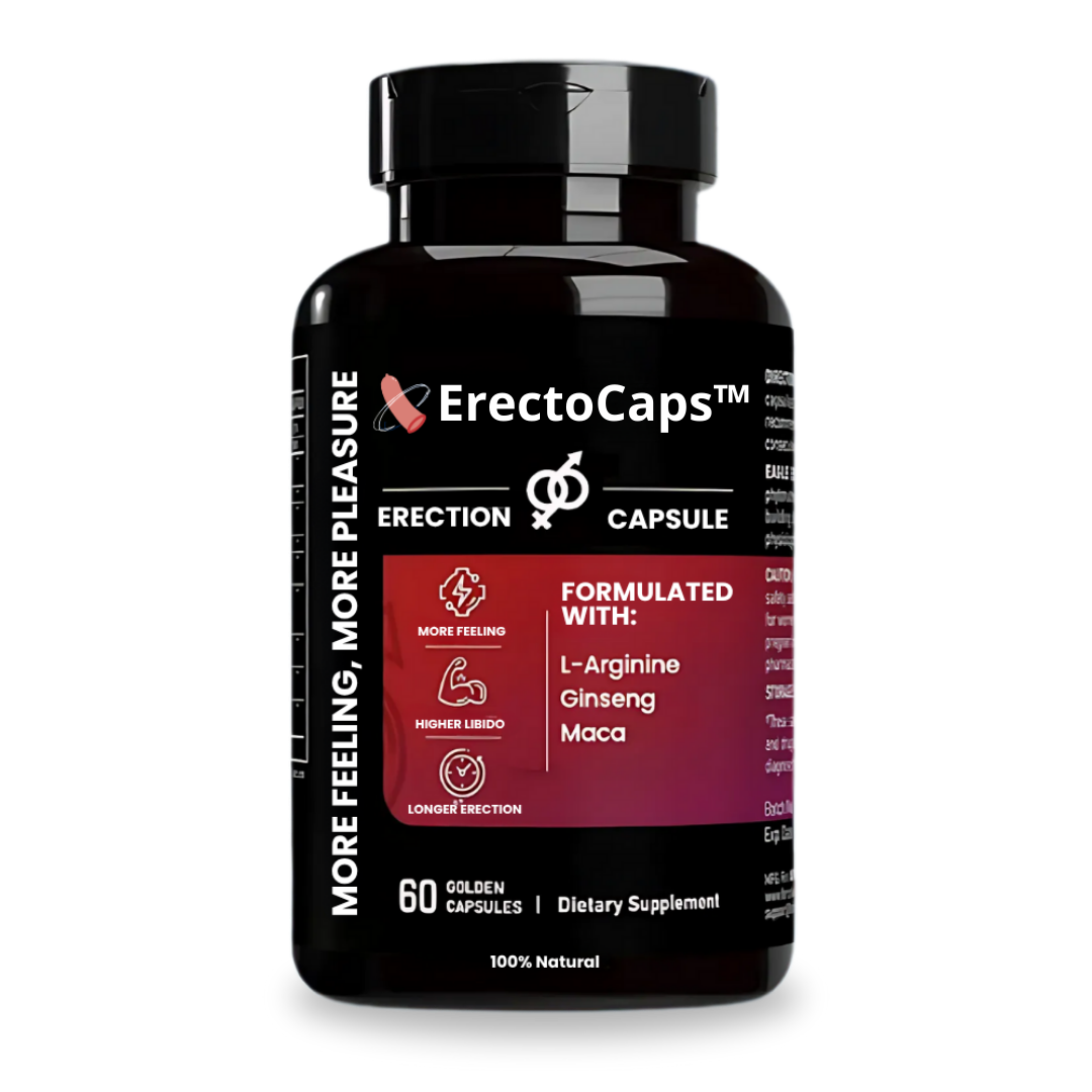 ErectoCaps™ kapsler | Genvind 93 % af din styrke og bliv stenhård på bare 5 minutter!