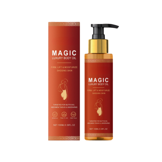 MagicGlow™ Kropsolie | Få 98 % fastere hud på kun 24 timer