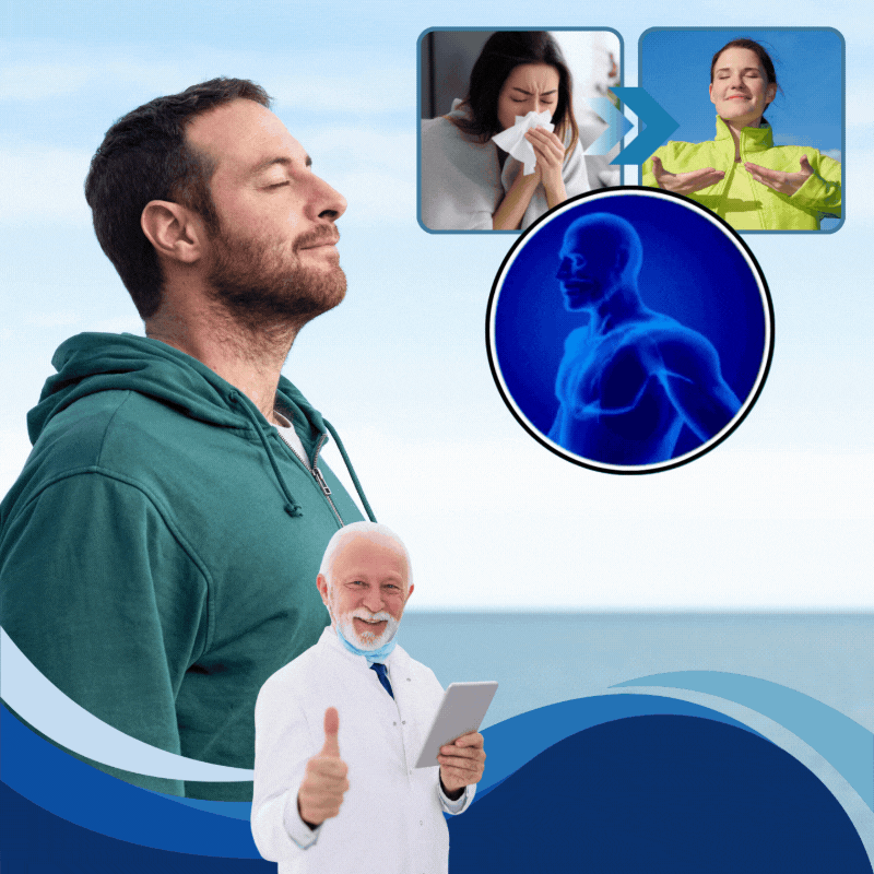 AirEase™ Næseinhalator | Fjern tilstoppet næse på kun 7 minutter – og træk vejret frit igen!