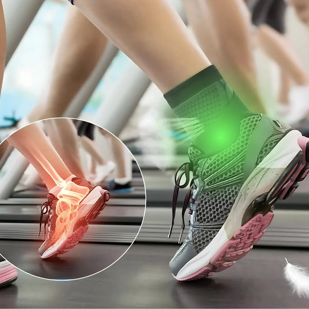 KompriStep™ Support - Lindrer smerter i hæl og fodbue uden vanedannende smertestillende midler, injektioner eller dyre besøg hos ortopæden. (UNISEX)