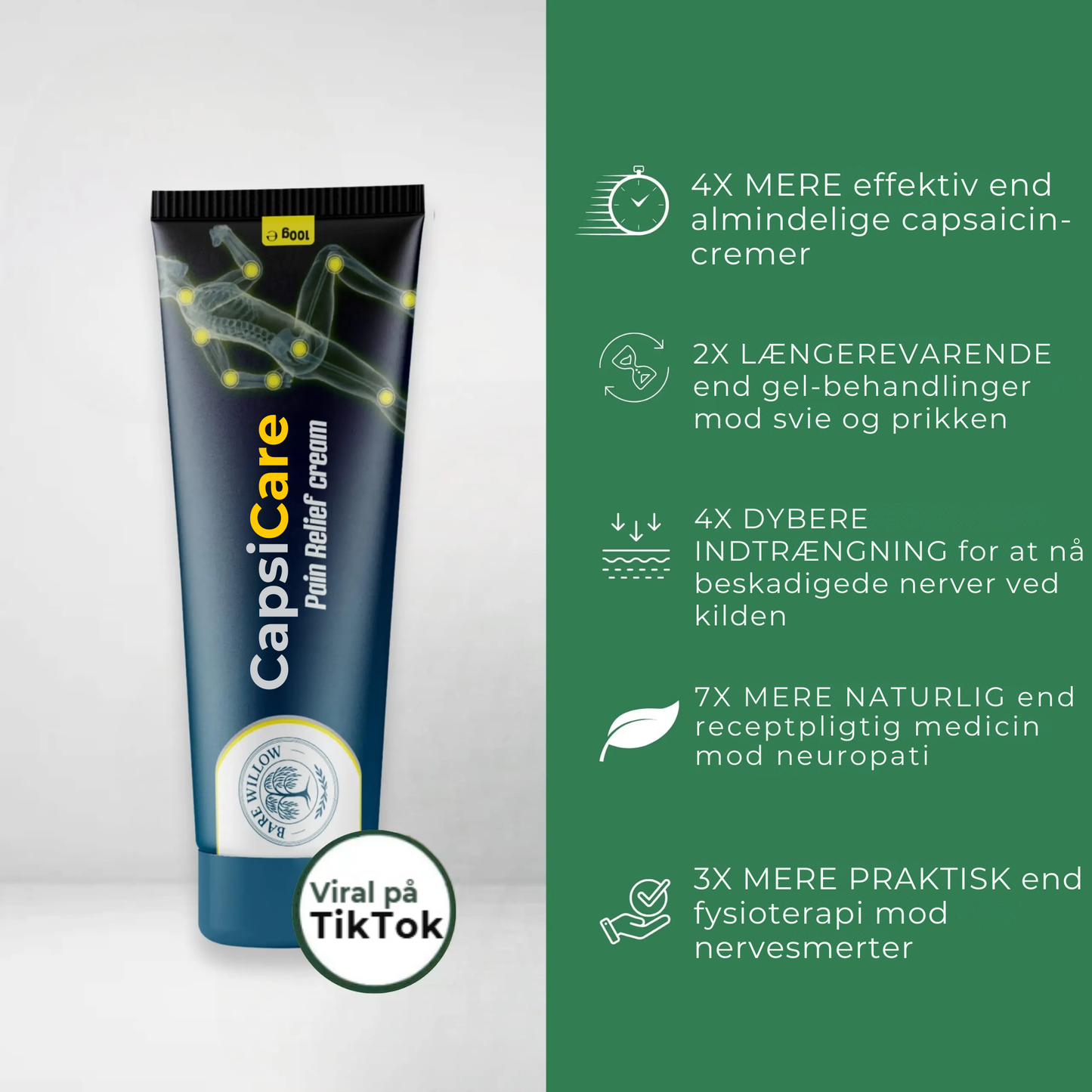 CapsiCare | Målrettet lindring, hvor det gør mest ondt