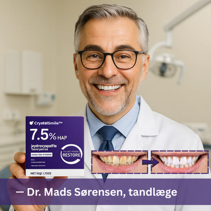 CrystalSmile™ | Få Dit Klareste Smil – Uden Smerter, Uden Peroxid!