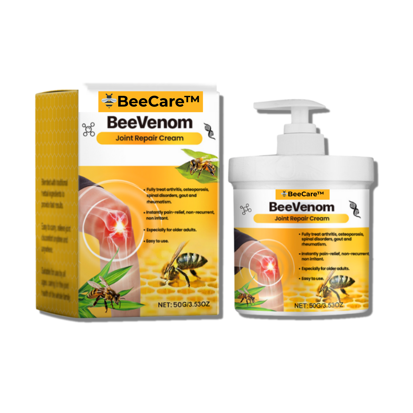 BeeCare™ Ledbalsam | Lindrar ledsmärta direkt – 93 % smärtlindring på bara 10 minuter