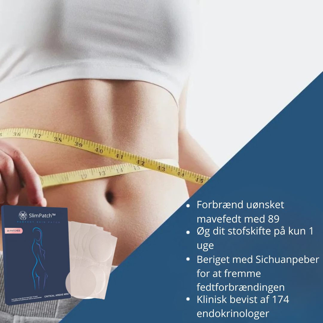 SlimPatch™ Plaster | Reducer 89 % af uønsket mavefedt på kun 2 uger!