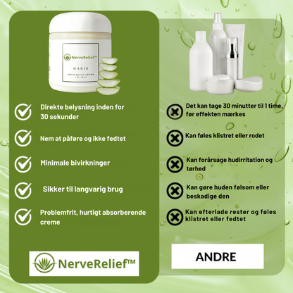 NerveRelief™ Creme | Lindrer nervesmerter og prikken i bare 30 sekunder – øjeblikkelig lindring, der holder!