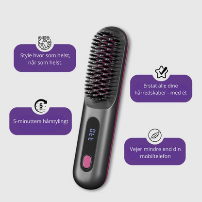 BrushPro - Aulora Bærbar stylingbørste