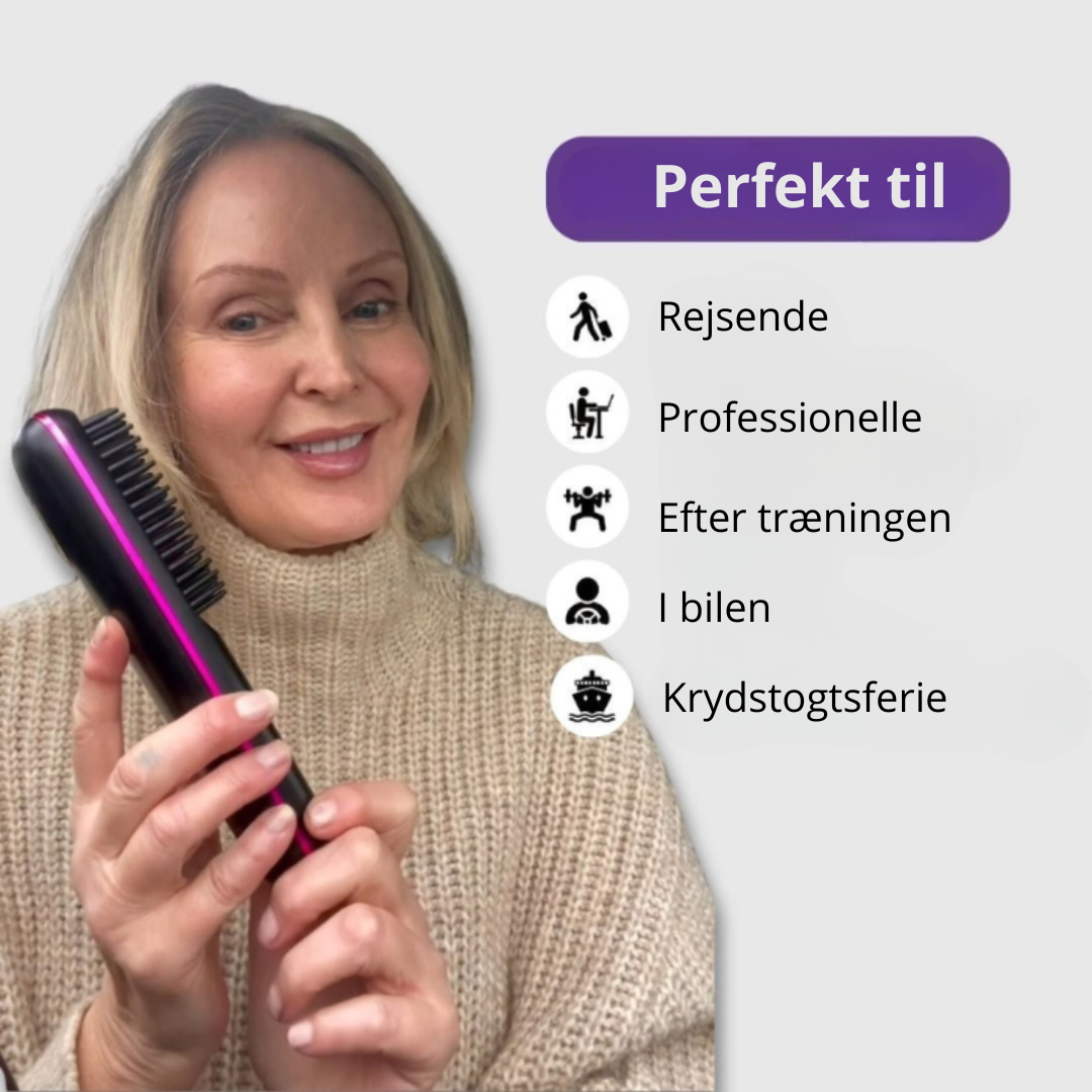 BrushPro - Aulora Bærbar stylingbørste