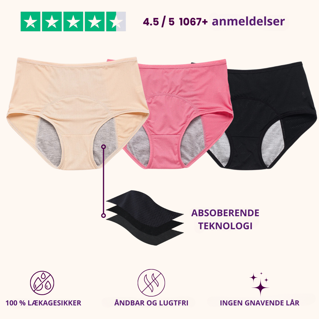DryWear® | Lækagesikkert undertøj (5-pak).