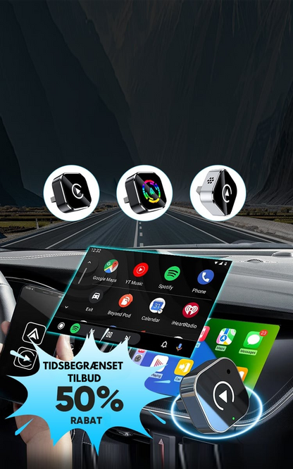 CarSmart™ | Trådløs CarPlay & Android Auto