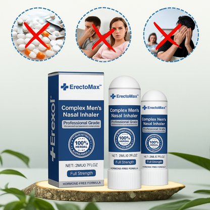 ErectoMax™ Inhalator | Stenhårde erektioner på 5 minutter – uden piller!