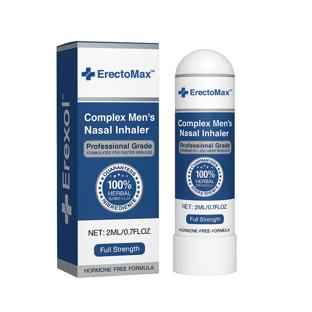 ErectoMax™ Inhalator | Stenhårde erektioner på 5 minutter – uden piller!