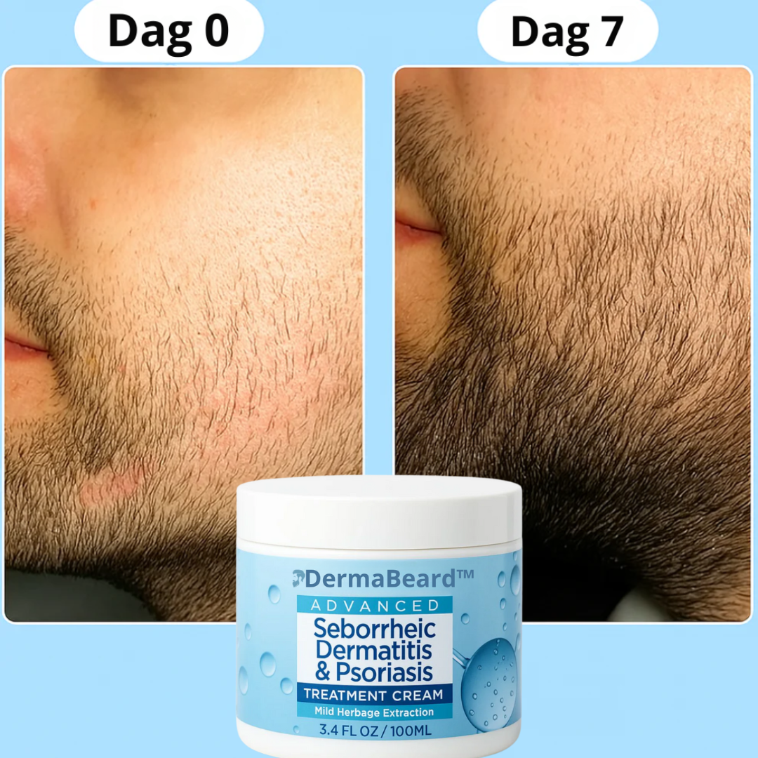 DermaBeard™ | Skægcreme | Sig farvel til rød og kløende skæg inden for 48 timer!