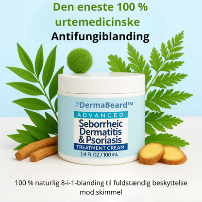 DermaBeard™ | Skægcreme | Sig farvel til rød og kløende skæg inden for 48 timer!