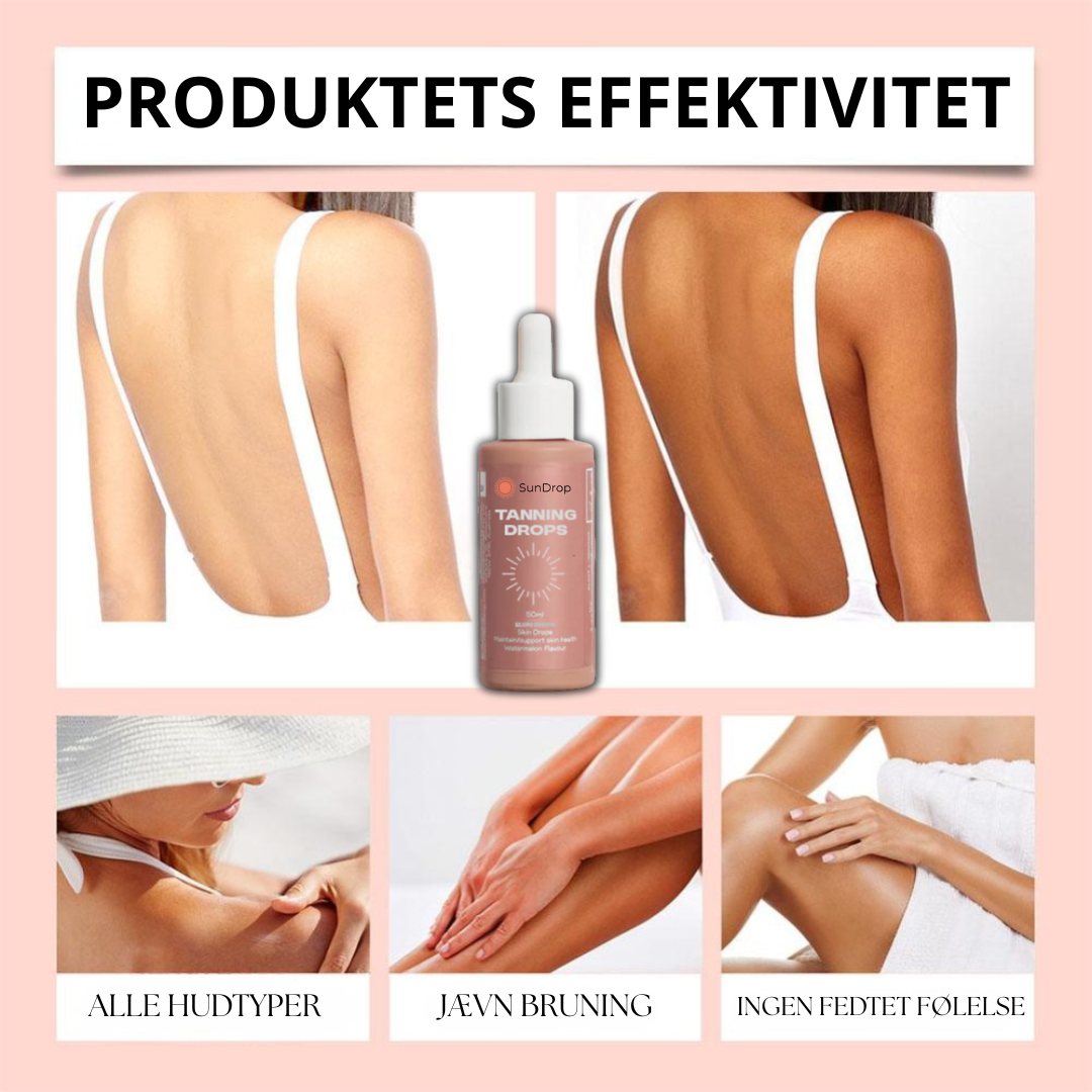 SunDrop™ | Drikkelige bruningsdråber | En strålende, solkysset glød på 5 dage!