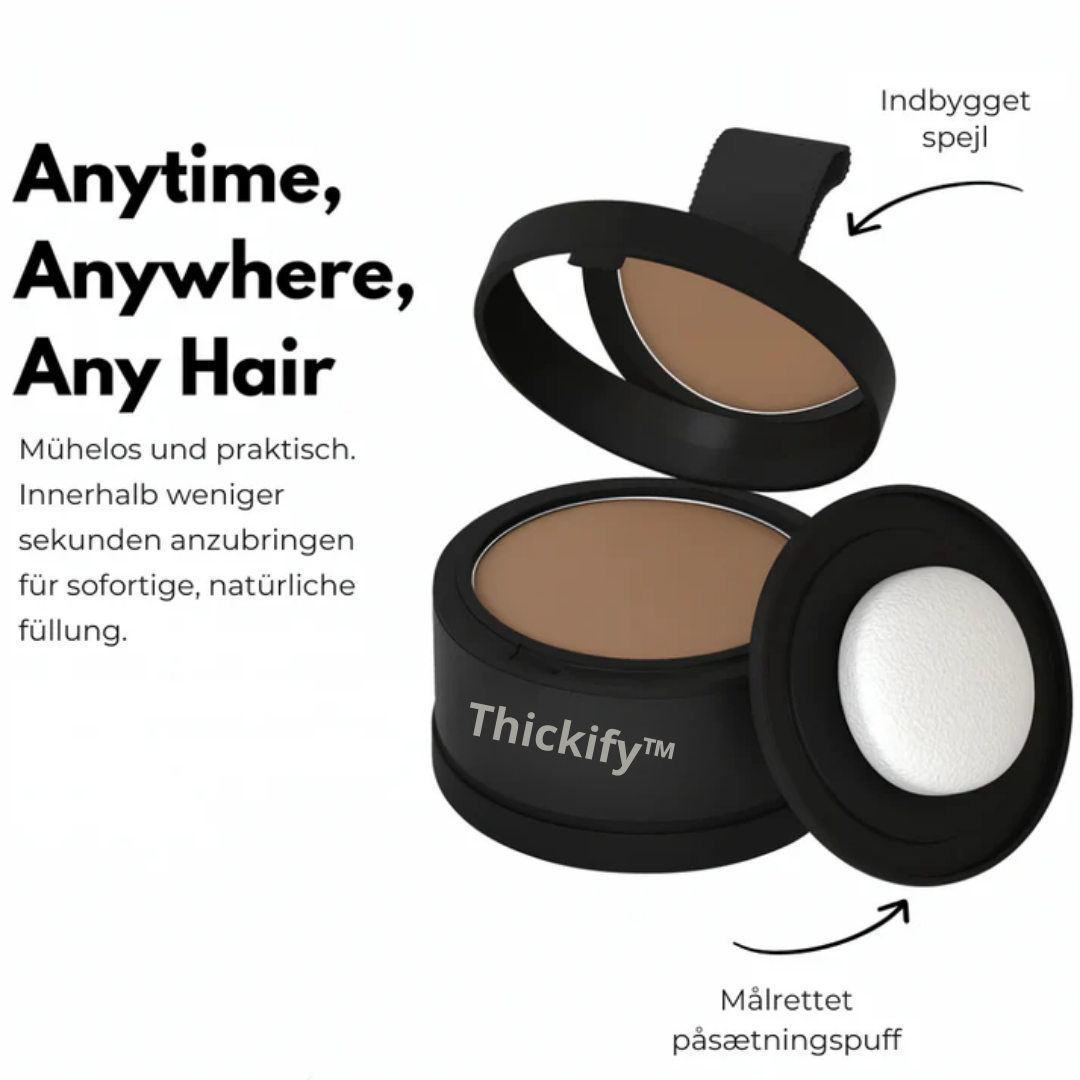 Thickify™ Hårlinje Pulver - Synligt fyldigere hår på få sekunder!
