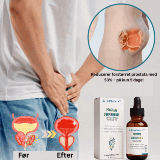 Prostacare™ | Minsker hævet prostata med 53% – på kun 5 dage