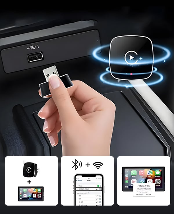 CarSmart™ | Trådløs CarPlay & Android Auto