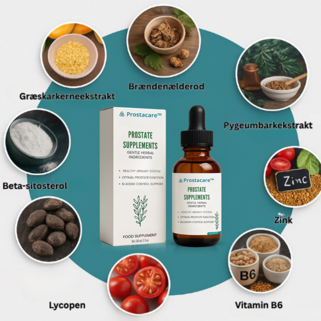 Prostacare™ | Minsker hævet prostata med 53% – på kun 5 dage