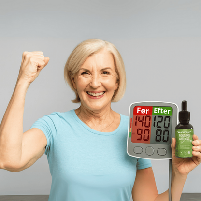 VascuFlow™ | Sænker højt blodtryk med 87 % på kun 7 dage!