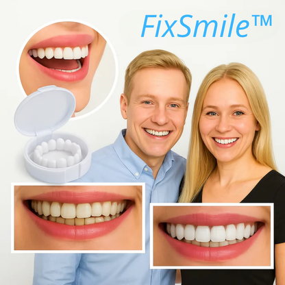 FixSmile™ Tandfacader | Smukke hvide tænder på kun 60 sekunder! (1+1 GRATIS)