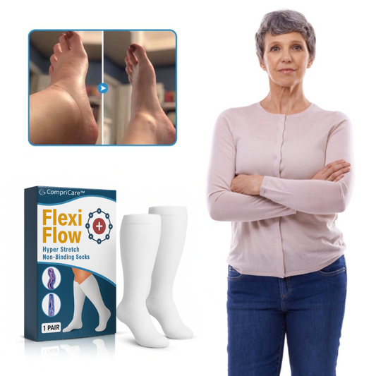 CompriCare™ | Den behagelige løsning til hævede lægge og fødder!