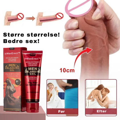 MaxErect™ Forstørrelsescreme | Forstør din størrelse med op til 4,5 cm på kun 7 dage!